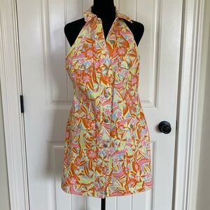 Nicole Miller Womens Denim Mini Dress